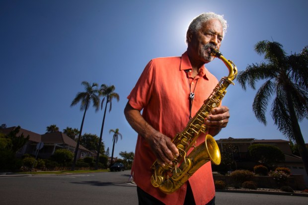 Renowned saxophonist Charles McPherson, photographed near his home in San Diego, this year released his new album, "Reverence," and celebrated his 85th birthday with concerts on both coasts. (Howard Lipin/U-T Photo)