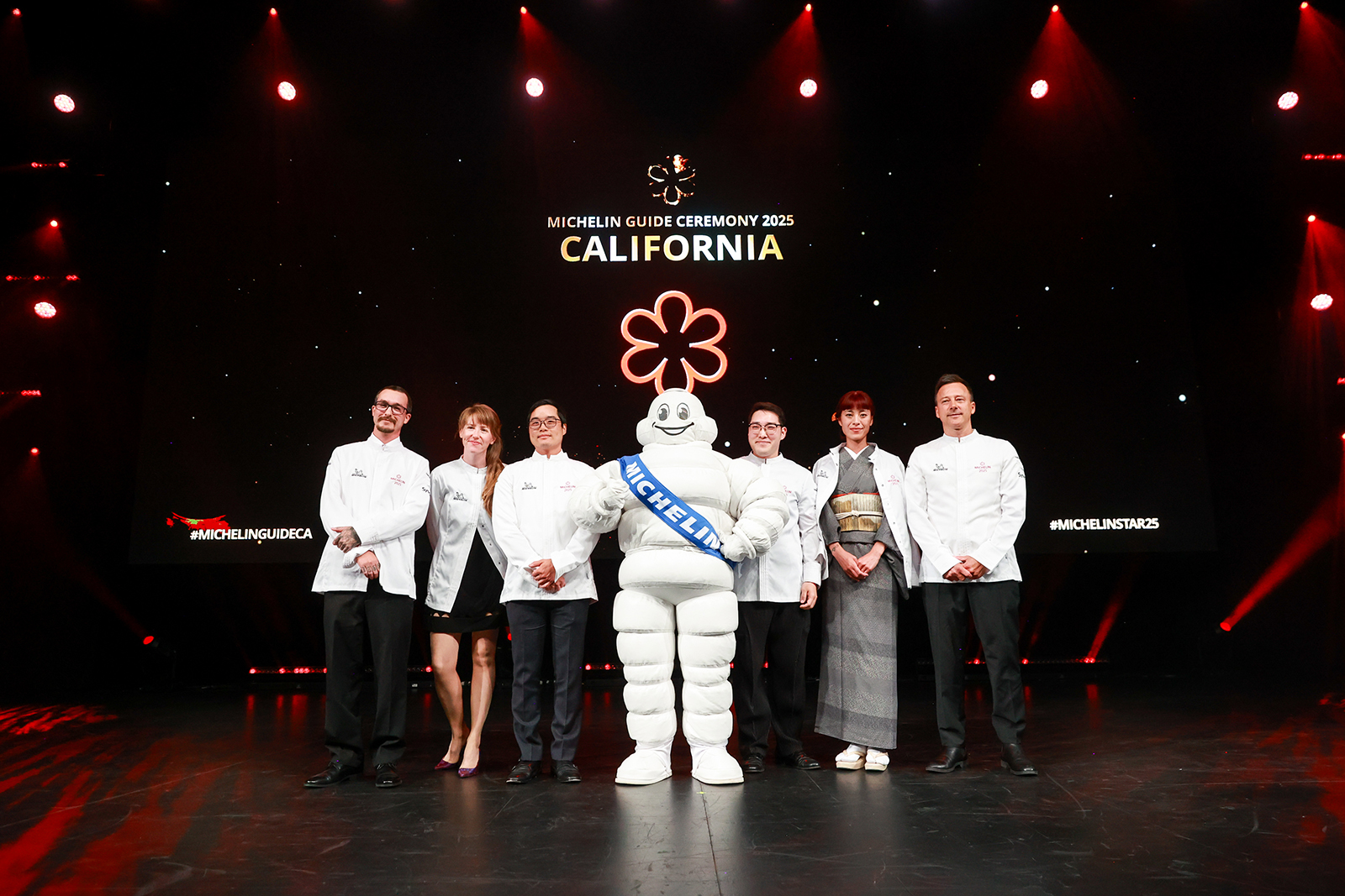 California’s newest Michelin one-star restaurant chefs, from left, Lennon Silvers...