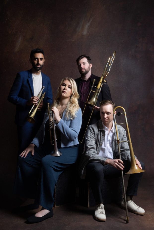 The innovative brass ensemble The Westerlies will perform at UCSD on Dec. 11 with with San Diego Children's Choir as part of the 2026/27 ArtPower season. (Courtesy ArtPower)