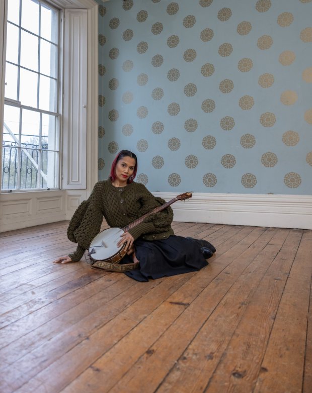 Pulitzer Prize-winning opera composer and banjo-championing Grammy Award-winner Rhiannon Giddens and her band will perform an ArtPower concert on Feb. 11. (Courtesy ArtPower)
