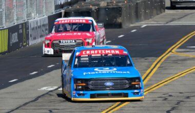 Layne Riggs wins Craftsman Trucks series race, kicking off NASCAR's San Diego Weekend in Coronado