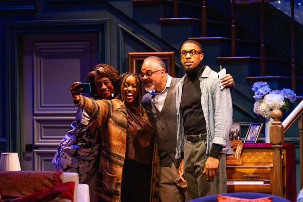Stephanie Berry, Andréa Acosto, Cornell Womack and Matthew Elijah Webb appear in La Jolla Playhouse's production of "Purpose." (Rich Soublet II)