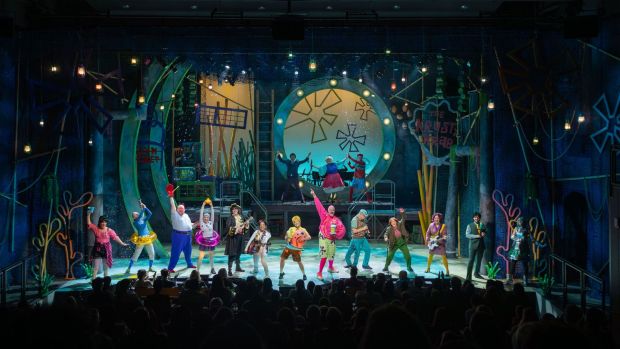 A scene from Cygnet Theatre's "The SpongeBob Musical." (Karli Cadel)