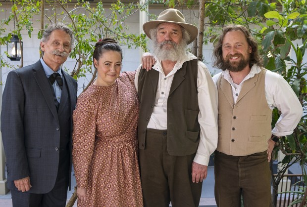 Paul Maley, left, Rhianna Basore, Todd Blakesley and Steve Smith will perform in Write Out Loud's "American Literary Heroes."(Frank Rogozienski)