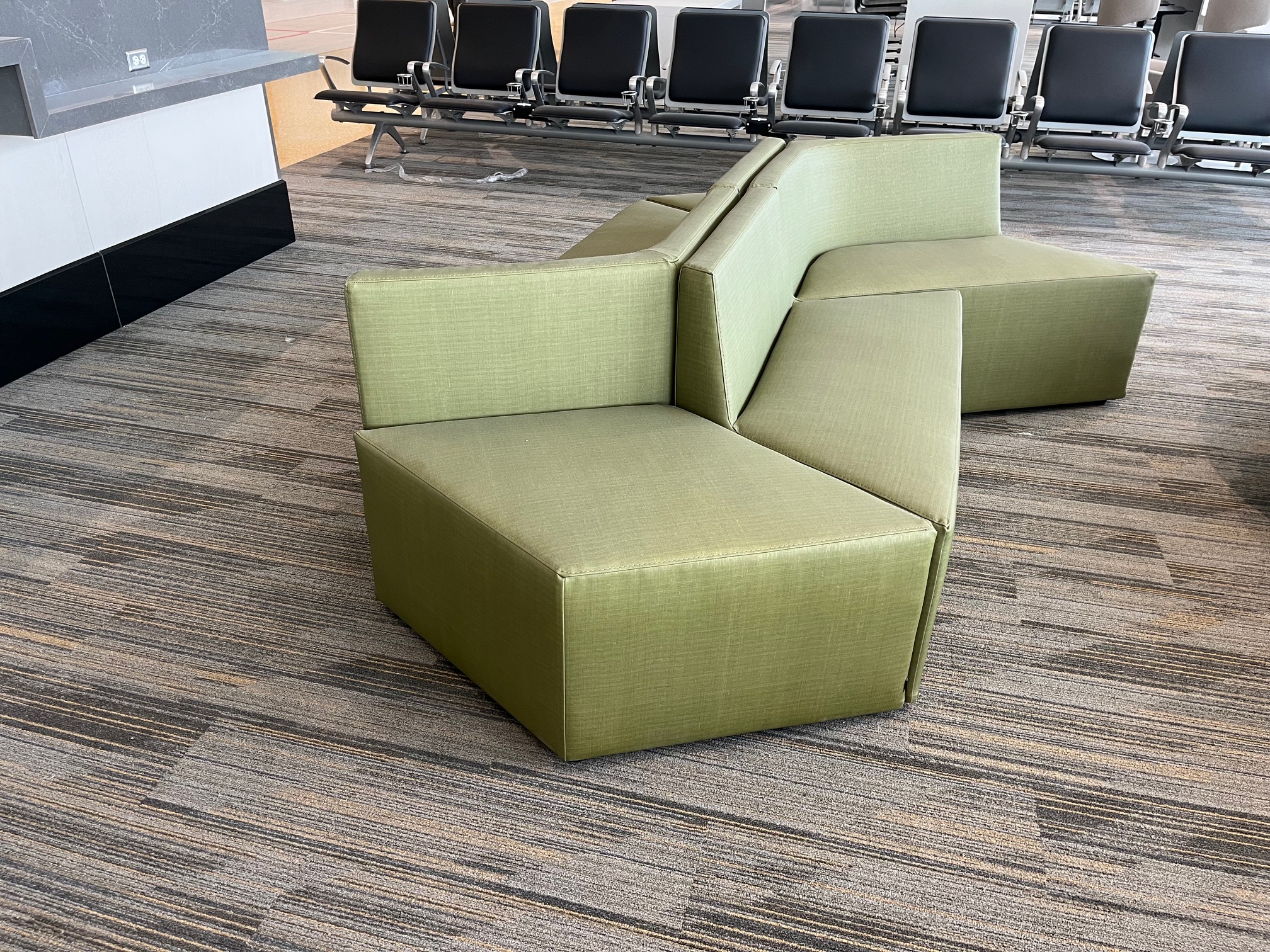 San Diego International Airport Terminal 1 sofa. Michael Price /...