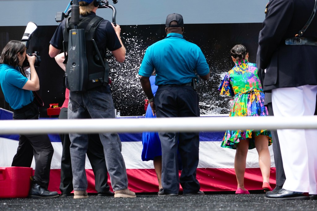 Navy christens massive USNS Thurgood Marshall at San Diego shipyard – San Diego Union-Tribune