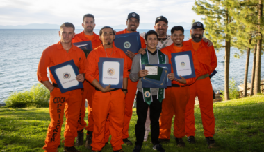 Lake Tahoe Community College graduates eight incarcerated students in forestry