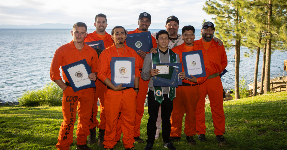Lake Tahoe Community College graduates eight incarcerated students in forestry