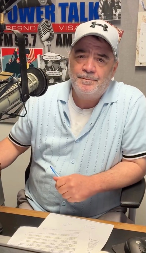 Trevor Carey, drive-time talk show host at Power Talk radio in Fresno.