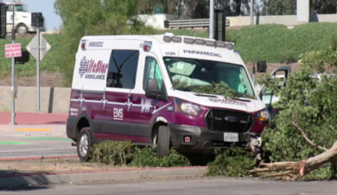 Ambulance stolen out of Tulare County crashes on Rosedale Hwy near Hwy 99 in Bakersfield