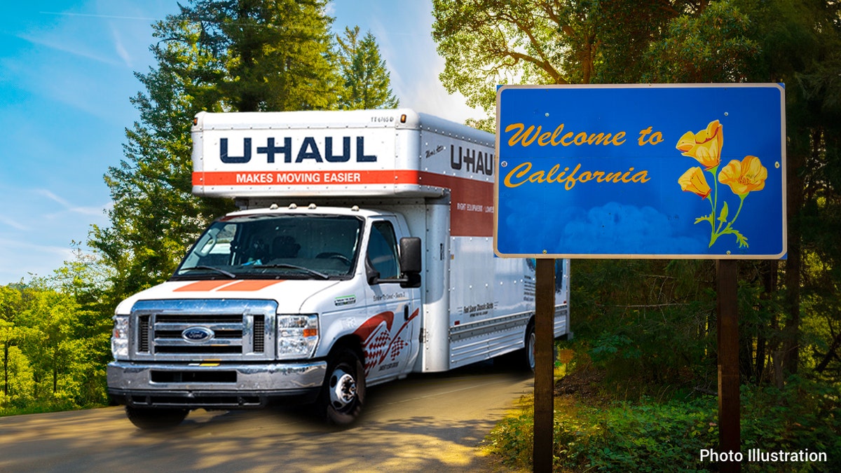U-haul trucking leaving Califonria