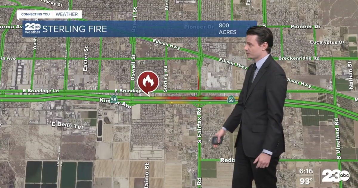 Grass fire shuts down westbound Highway 58 near Sterling