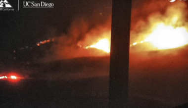 Brushfire burns in Jamul area of southwest San Diego County