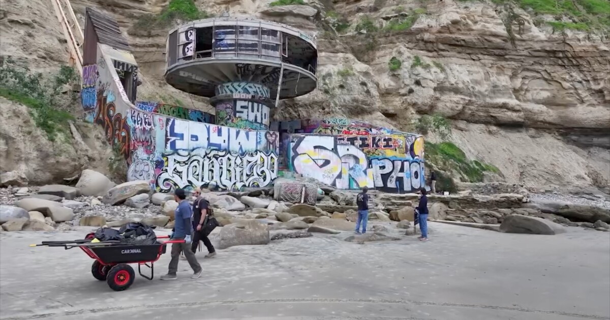 Iconic 'Mushroom House' undergoes facelift