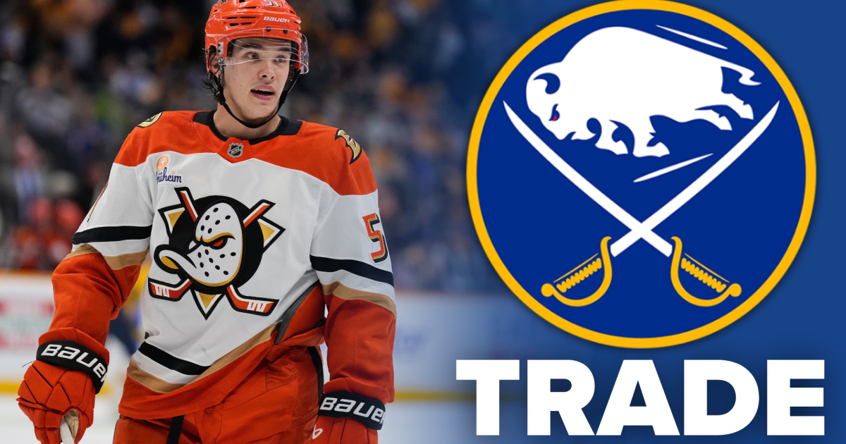 Buffalo Sabres acquire defenseman Olen Zellweger from Anaheim Ducks