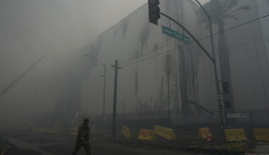 Los Angeles firefighters are on day 6 of battle against massive warehouse fire