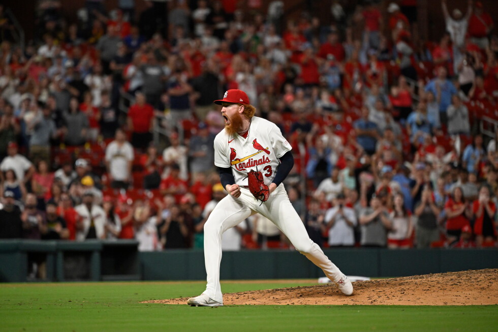 May perfect into 7th inning and completes 1-hitter as Cardinals blank Padres 3-0