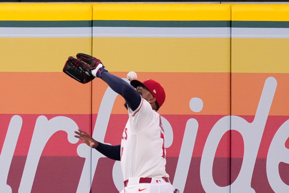 Rumfield gets gift homer when flyball bounces off Adell's head as Rockies top Angels 8-2