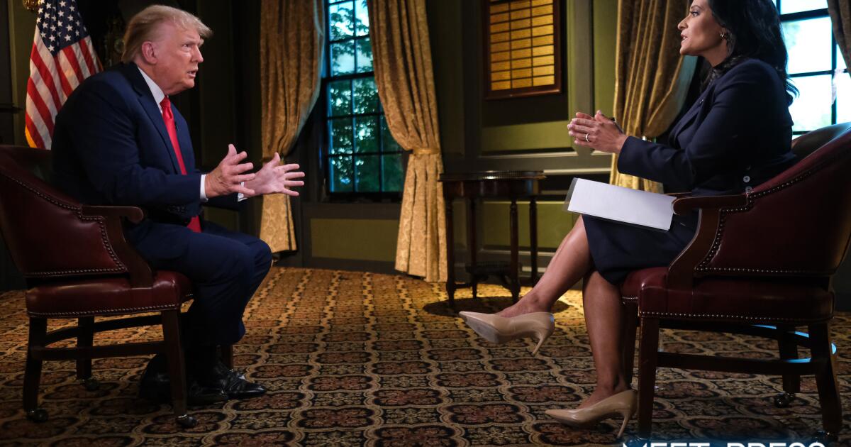 Trump storms off Meet the Press over rigged California election claims