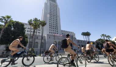 Two shot with BB gun at naked bike ride in downtown L.A.; suspect arrested