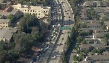 Northbound 101 near downtown L.A. shut down for police activity