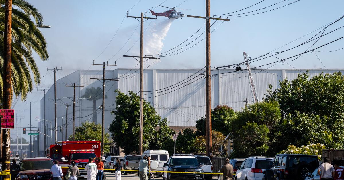 Latest Boyle Heights shelter-in-place order lifted in massive warehouse fire