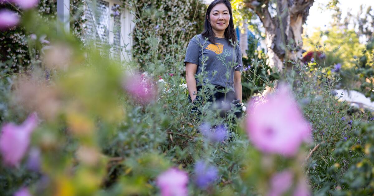 She tore out her L.A. hillside lawn and planted drought-tolerant plants