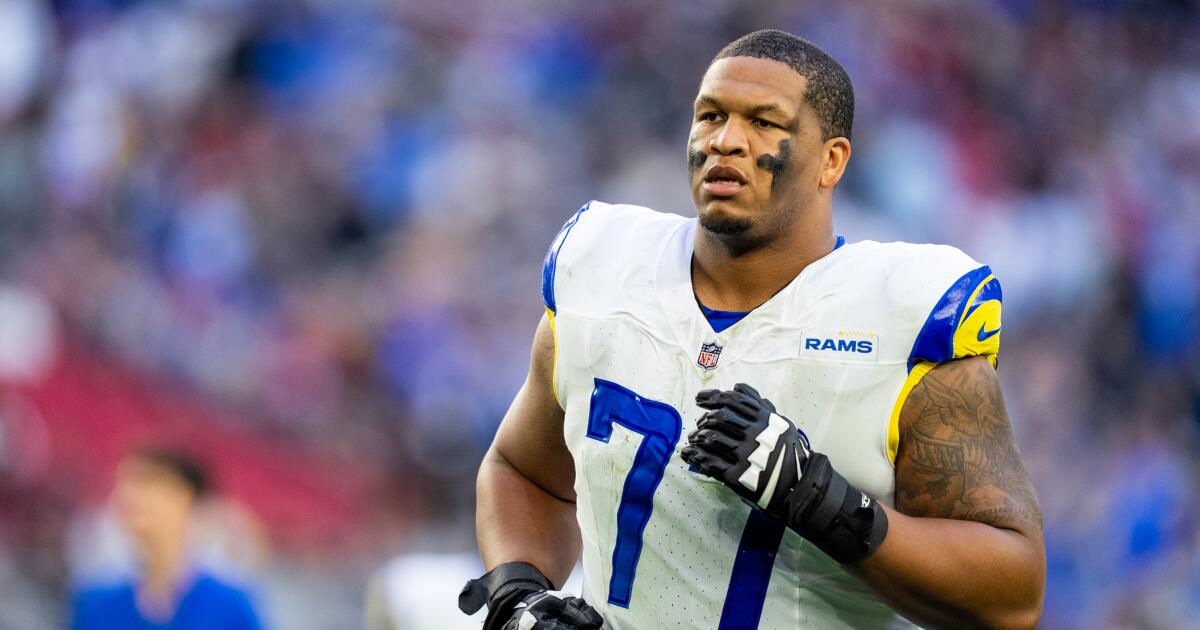 Rams' Alaric Jackson arrested on suspicion of felony domestic violence