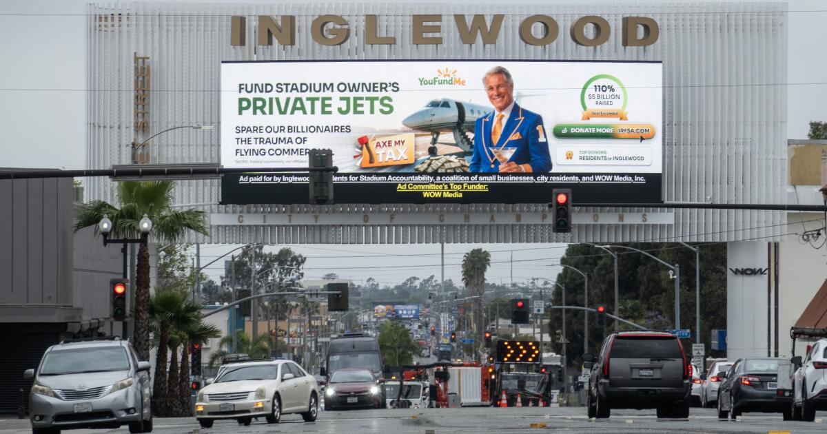 A battle over billboards roils Inglewood