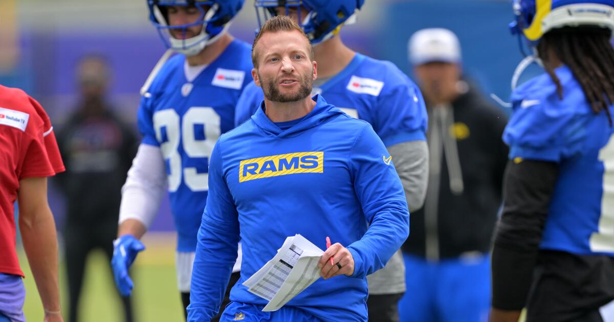 Why Sean McVay decided to cancel Rams minicamp this year