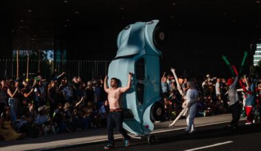Puppets, performers and politics filled the streets at LACMA’s first-ever Art Parade