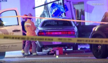 Shooting ends with woman dead, car crashing into beauty salon near Inglewood