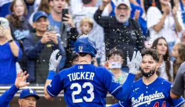 Kyle Tucker and Dalton Rushing hit homers as Dodgers rout Padres