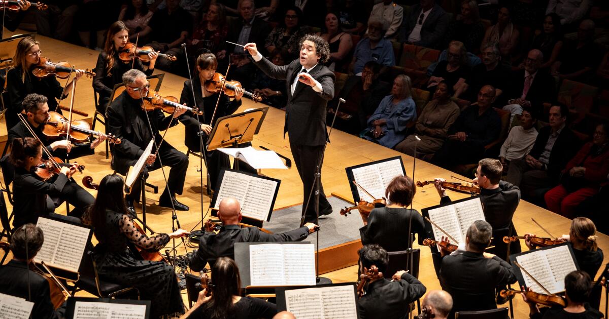 Dudamel's Disney send-off became more than a mere party