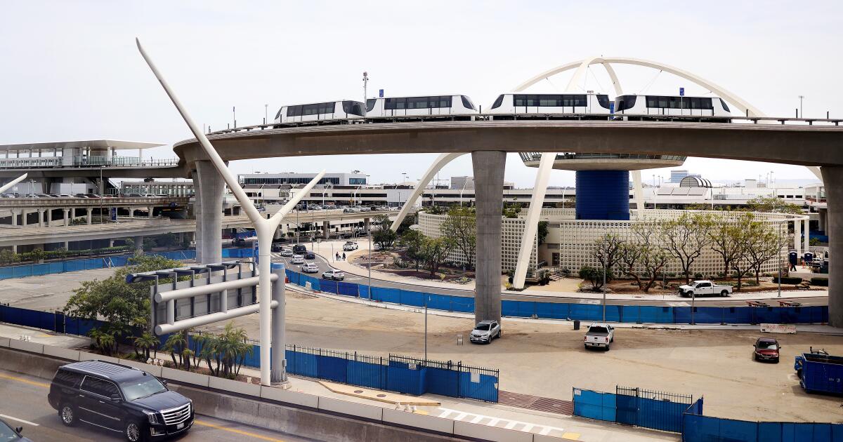 LAX people mover train crawls closer to completion