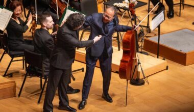 Yo-Yo Ma assists Gustavo Dudamel in his departure as L.A. Phil music director