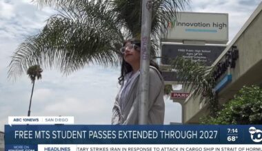 Free student MTS passes program extended through 2027