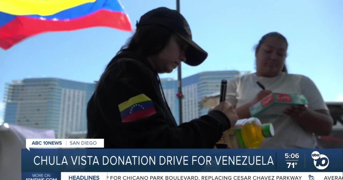 Chula Vista donation drive collects supplies for Venezuela earthquake victims