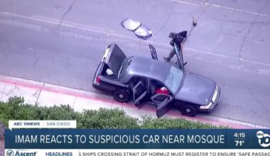 Imam speaks out after suspicious car stopped near mosque