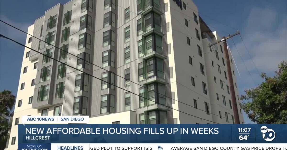 New affordable housing complex in Hillcrest fills up in 5 weeks