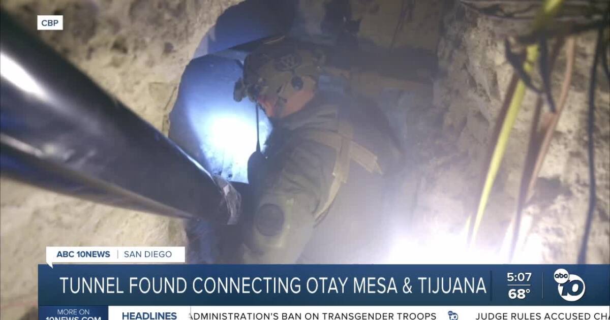 Four charged after suspected cartel tunnel found in Otay Mesa