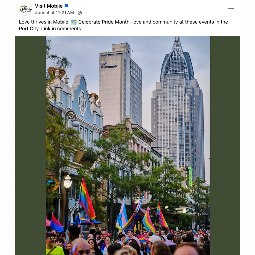 Visit mobile facebook pride post Alabama News