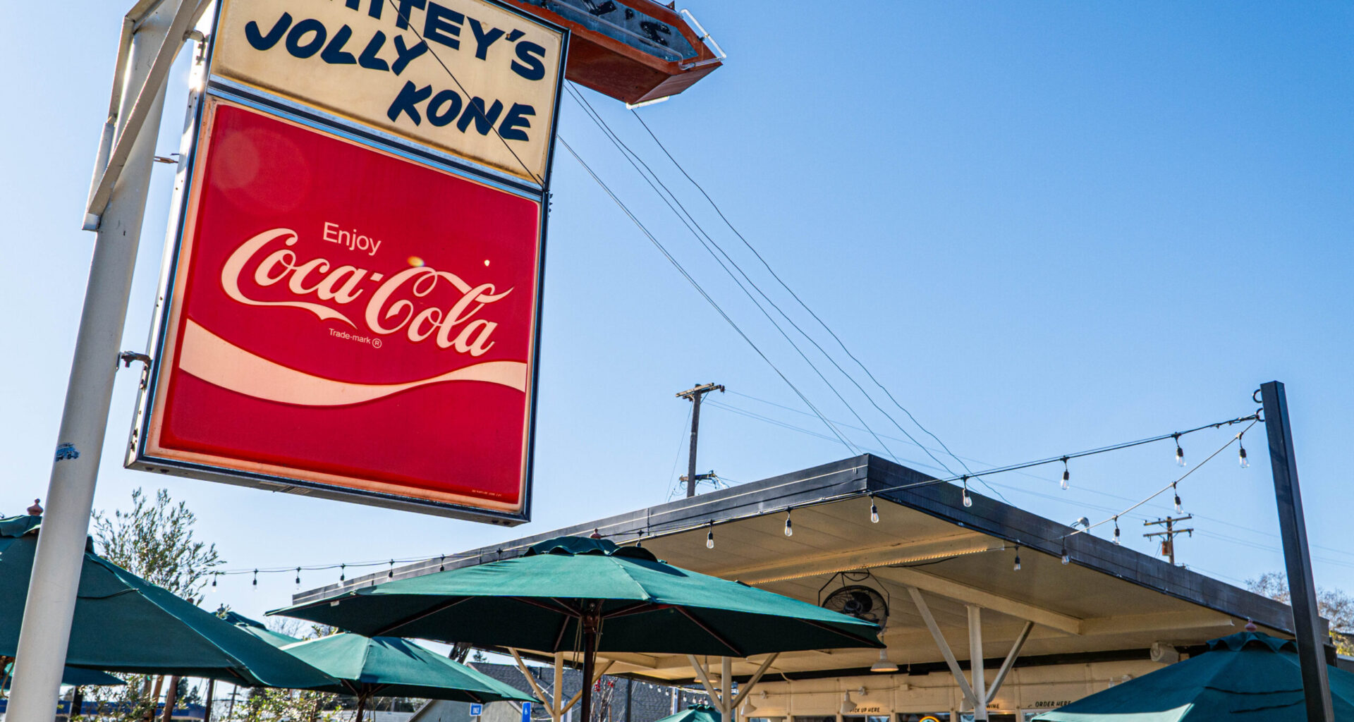 Whtiey's Jolly Kone sign