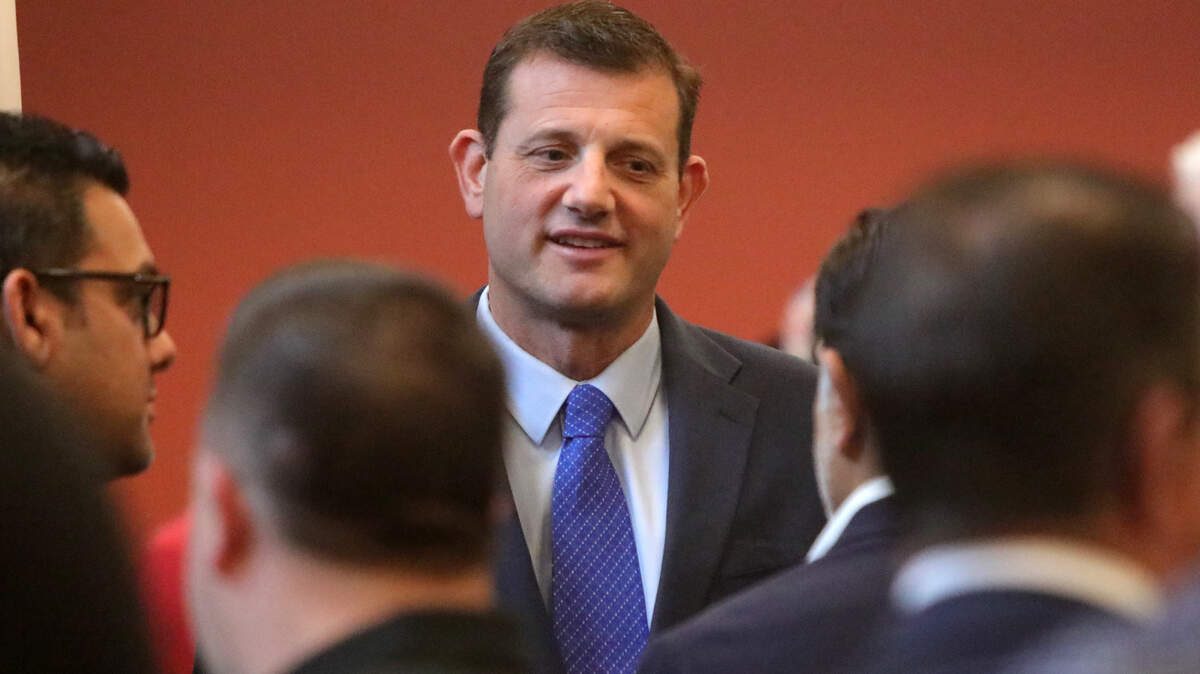 Rep. David Valadao, R-Hanford, speaks at the public swearing-in ceremony for Assemblymember Alexandra Macedo, R-Tulare, at the Tulare City Council Chambers on Jan. 31, 2025. Rep. David Valadao, R-Hanford, speaks at the public swearing-in ceremony for Assemblymember Alexandra Macedo, R-Tulare, at the Tulare City Council Chambers on Jan. 31, 2025.