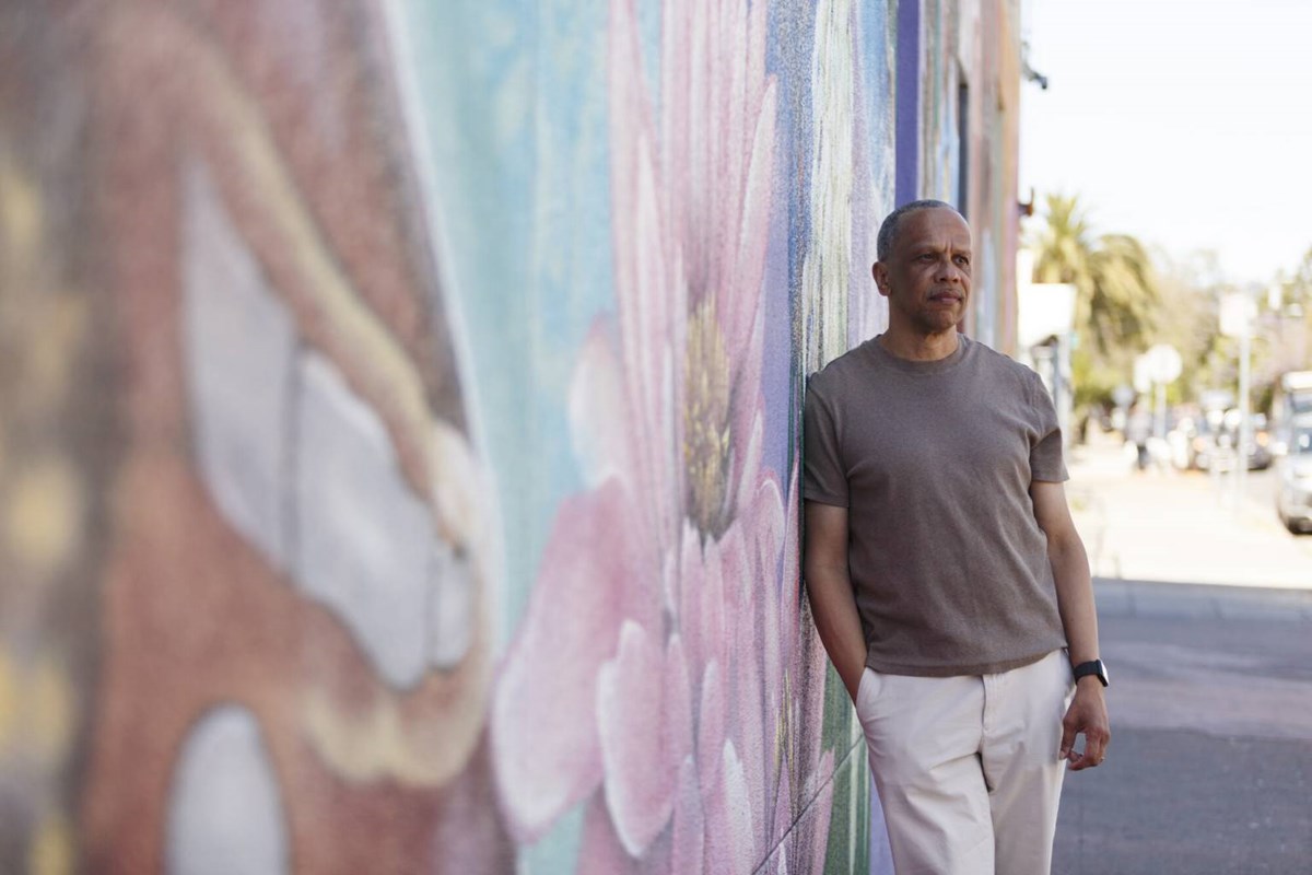 James King stands for a portrait outside the Ella Baker Center for Human Rights in Oakland, California, on June 9, 2026. King, who is formerly incarcerated, is now Director of Programs at the Ella Baker Center, where he oversees and works on legislation that provides opportunity for communities that have historically been left out of policy considerations.
