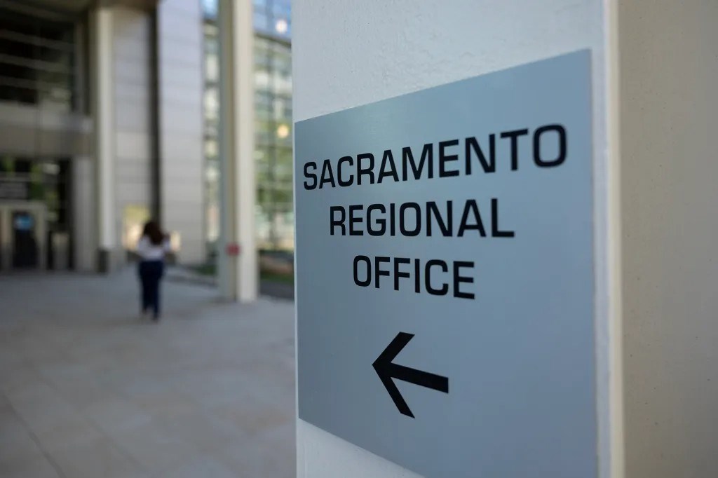 The CalPERS Sacramento Regional Office in downtown Sacramento on July 15, 2026.