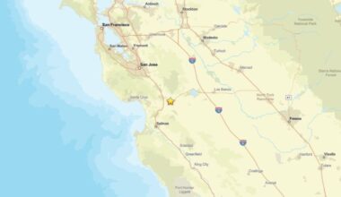 July 26: Earthquake measuring 2.4 shakes region near Gilroy, CA
