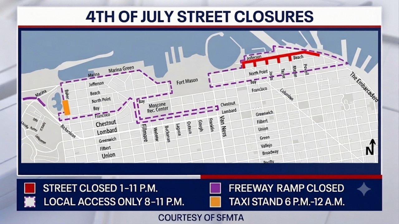 Upcoming Golden Gate Bridge road closures 