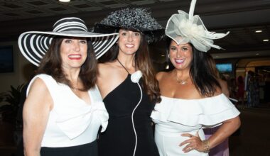 Stars, stripes and polka dots in fashion at Del Mar Racetrack