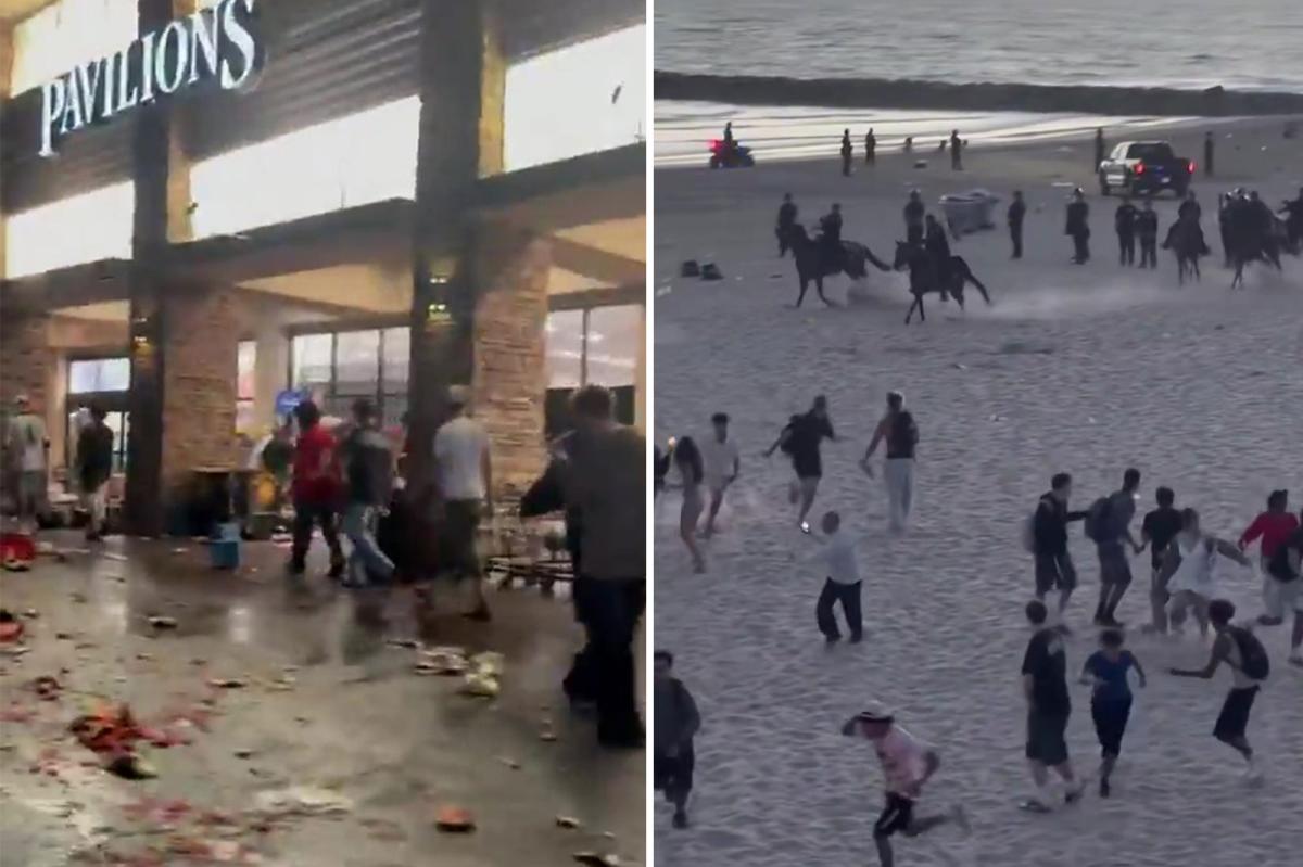 California July Fourth chaos: Stores looted, police horses charge, fires erupt